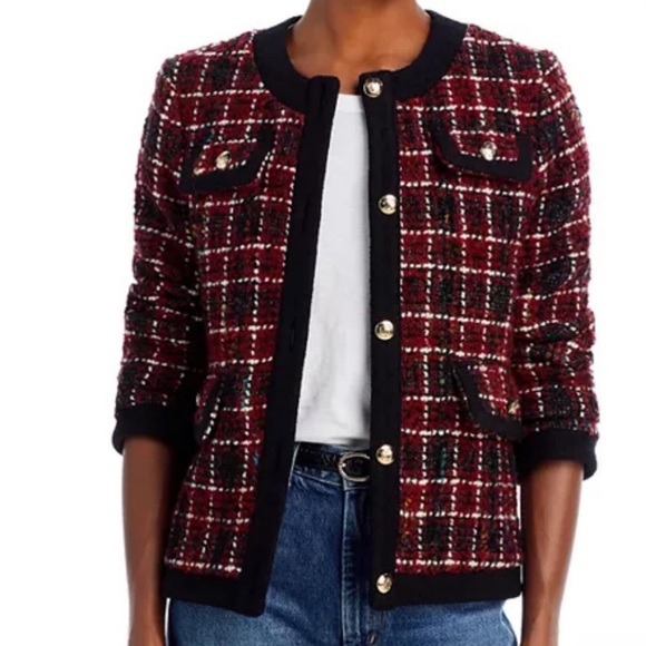 Anine Bing Lydia Wool-Blend Plaid Jacket - Picture 3 of 14